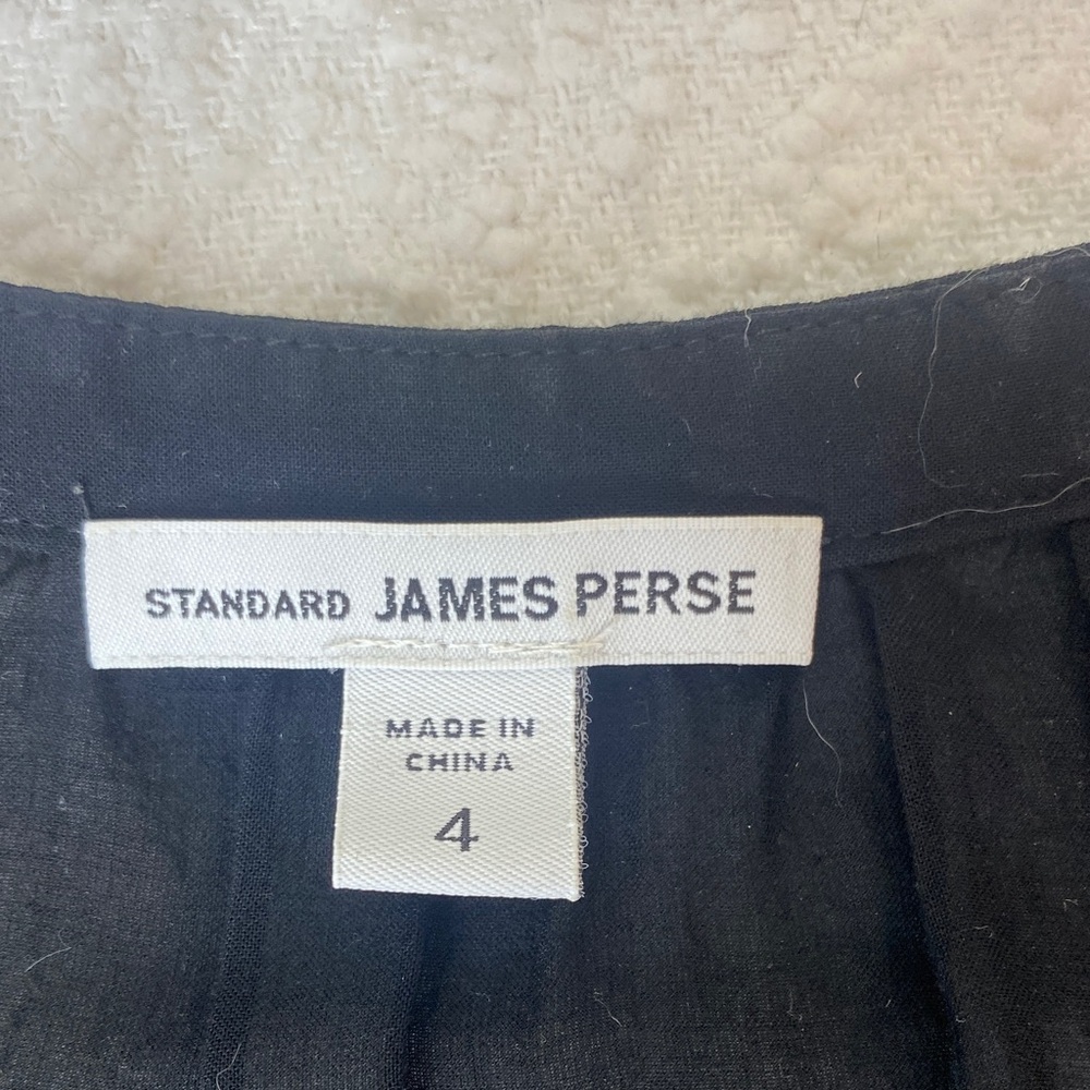 James Perse Black Sleeveless Loose Fit Dress - Picture 6 of 6
